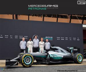 пазл Mercedes F1 Team 2016